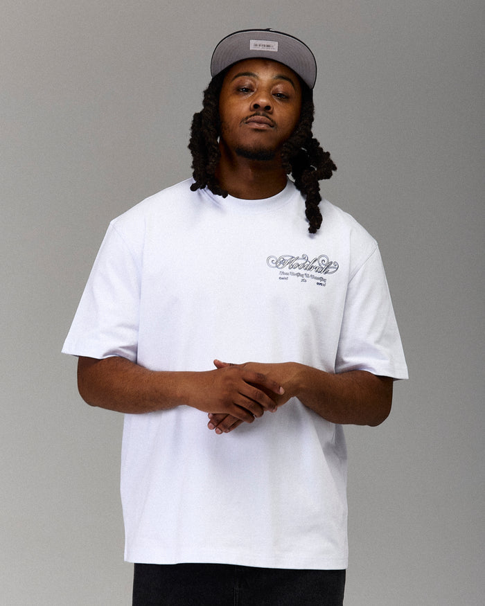 The Winner's Circle Oversized T-Shirt - White/Blue