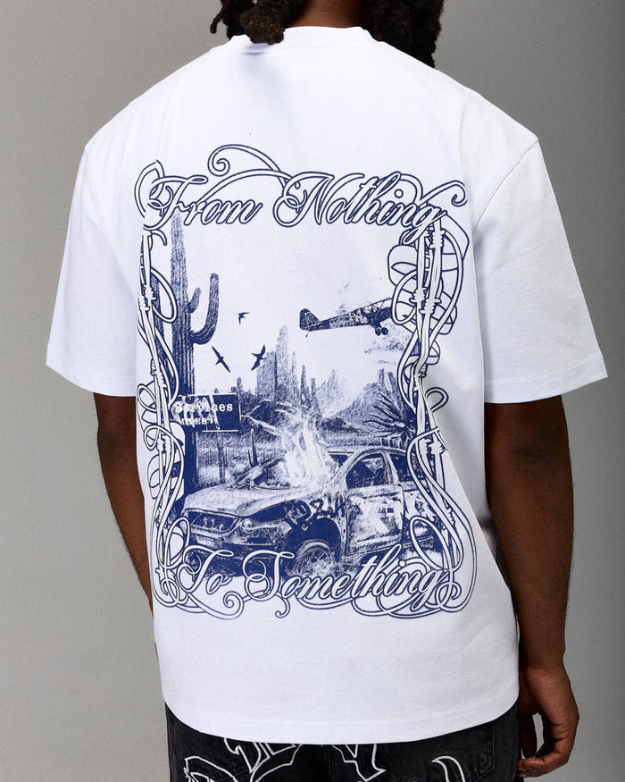 The Winner's Circle Oversized T-Shirt - White/Blue