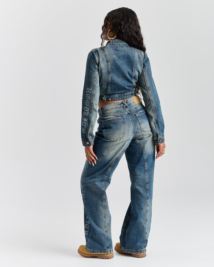The Winner's Circle Snowdrift Denim Jacket - Dirty Wash
