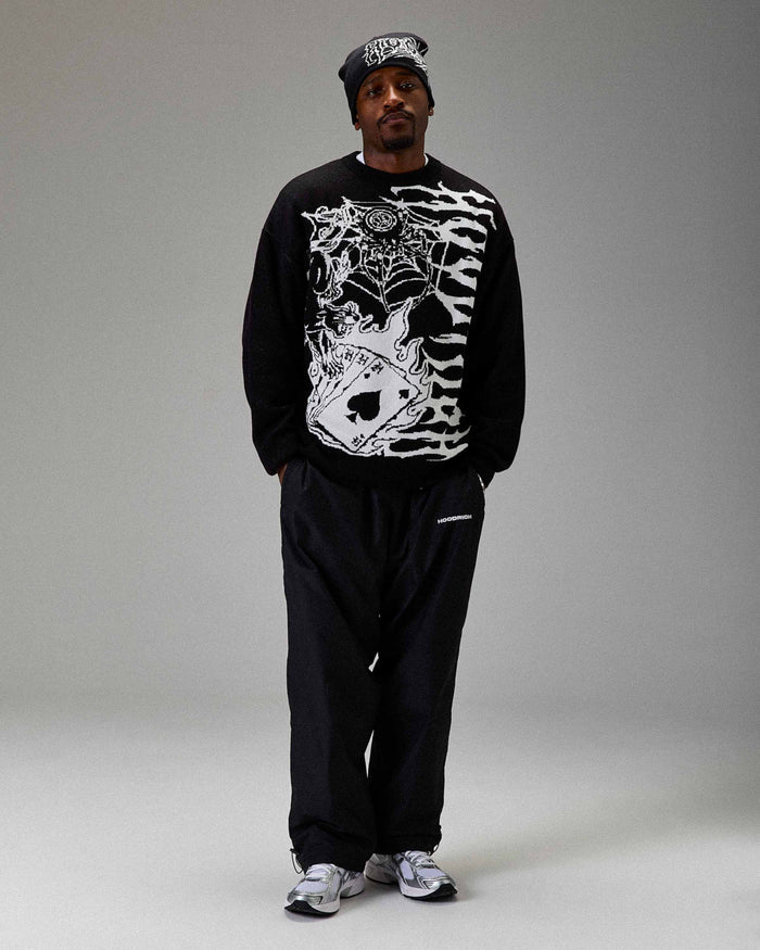 The Winner's Circle Wreckage Knitwear Sweater - Black/white
