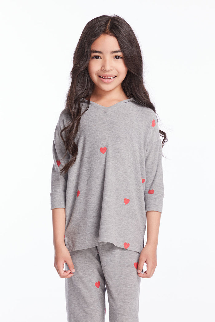 Tiny Hearts Girls Pullover Hoodie Girls chaserbrand