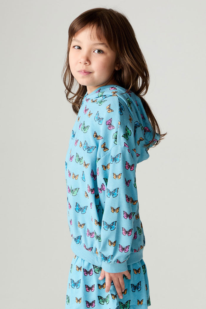 Girls Tiny Hearts Girls Pullover Hoodie chaserbrand