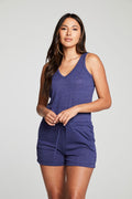 Triblend Jersey Double V Tank Shorts Romper WOMENS chaserbrand