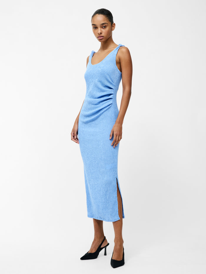 Trixie Textured Knot Strap Midi Dress
