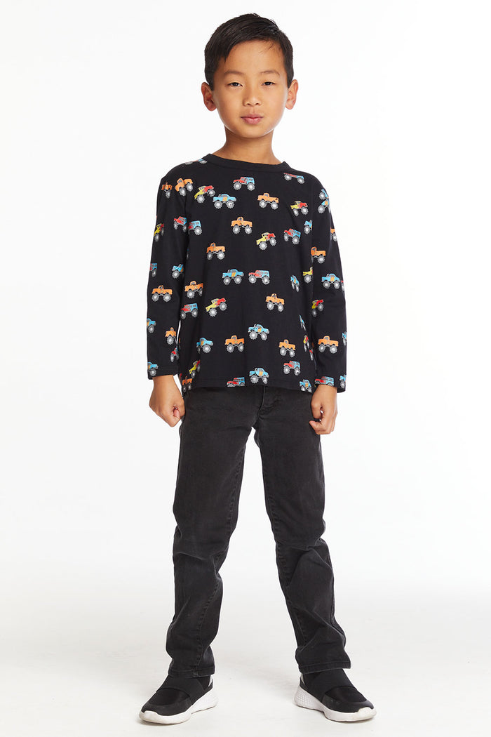 Truck Jam Boys Long Sleeve Crew Neck Boys chaserbrand