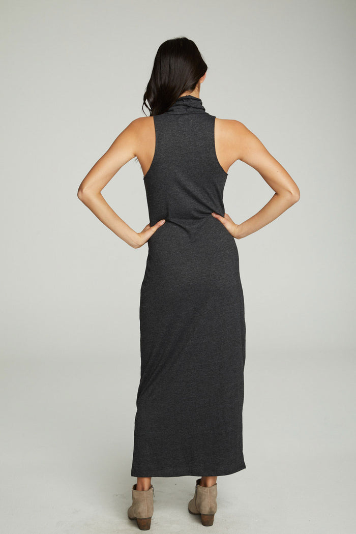 Turtle Neck Tank Maxi Dress With Side Slits WOMENS chaserbrand