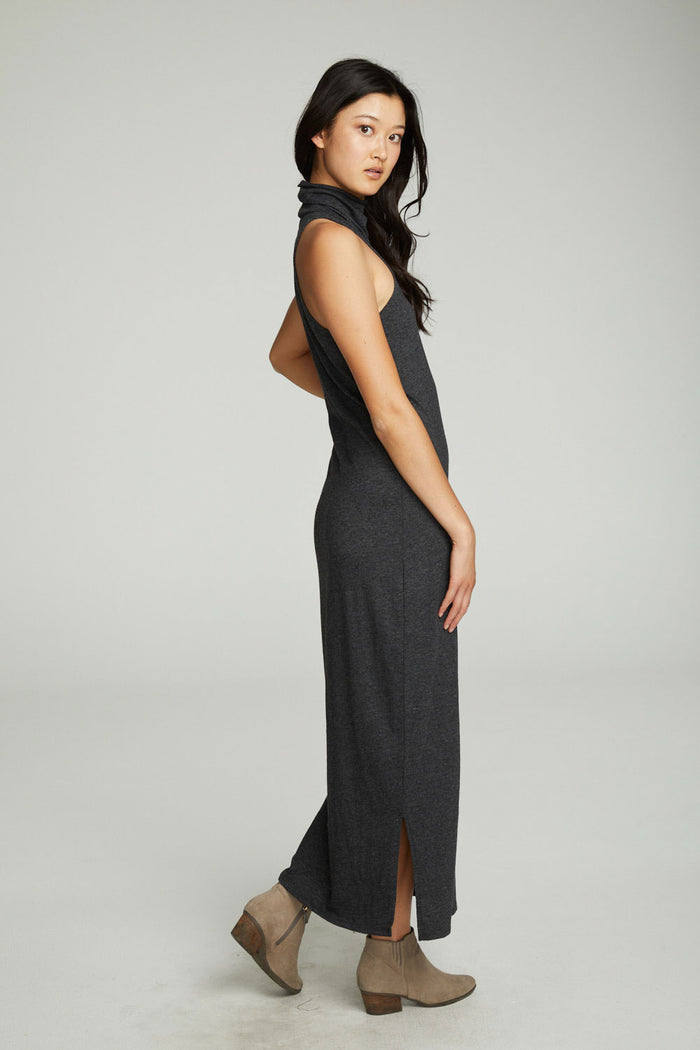 Turtle Neck Tank Maxi Dress With Side Slits WOMENS chaserbrand