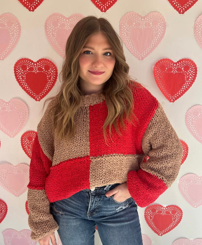 Two tone sweater