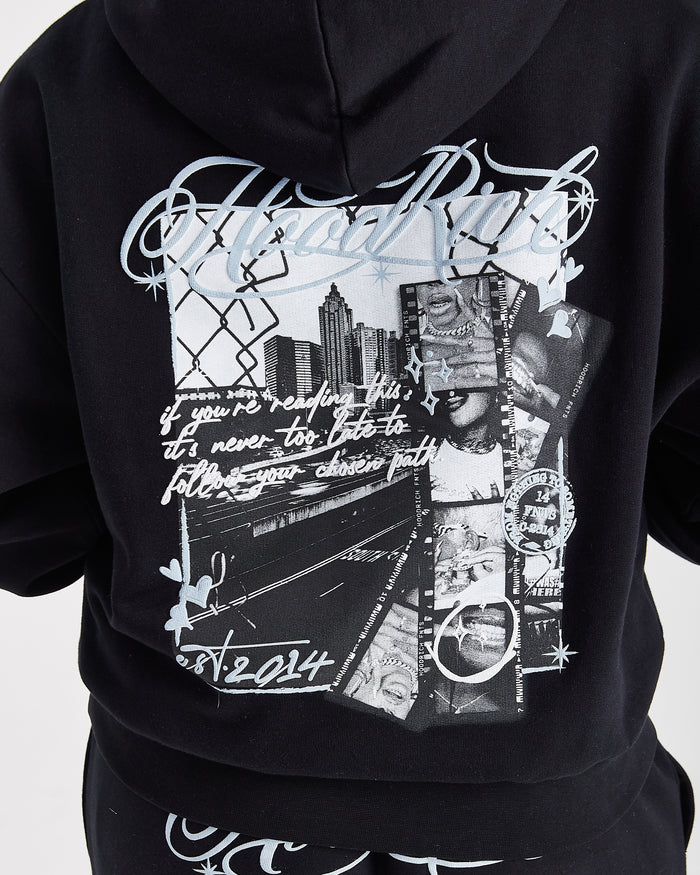 Vision Mid Length Hoodie - Black