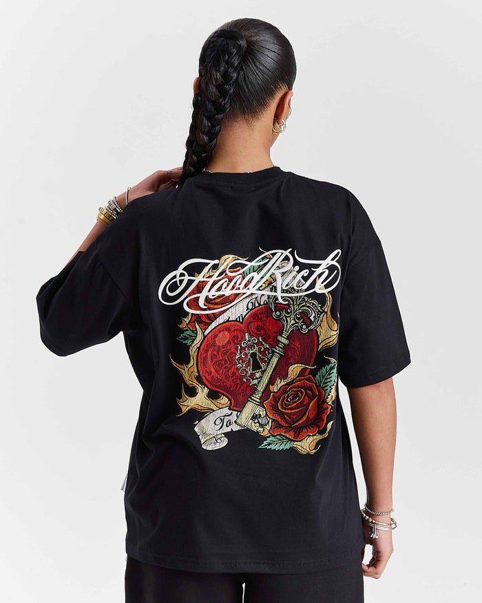 Vox Oversized T-Shirt - Black/Red