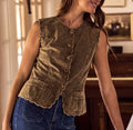 Washed Corduroy vest top