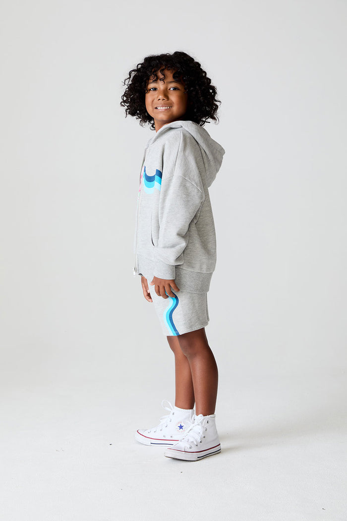 Boys Wide Leg Heather Grey Shorts chaserbrand