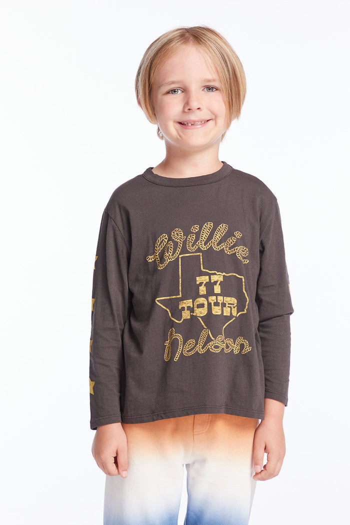 Willie Nelson 77 Tour Boys Long Sleeve Boys chaserbrand