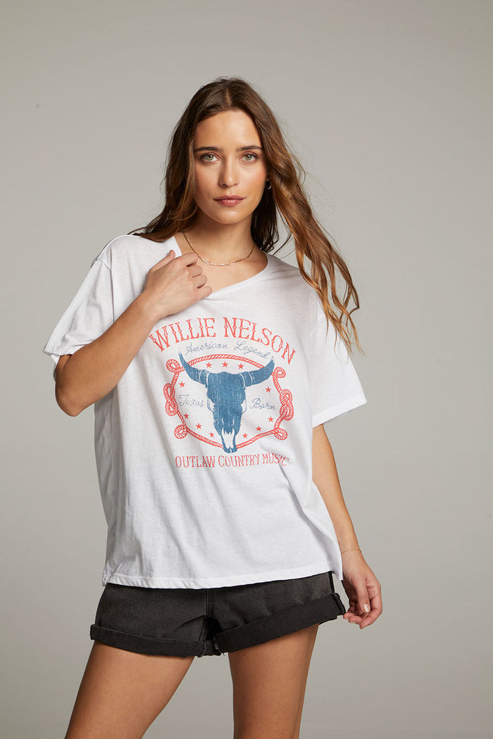 Willie Nelson American Legend Tee WOMENS chaserbrand