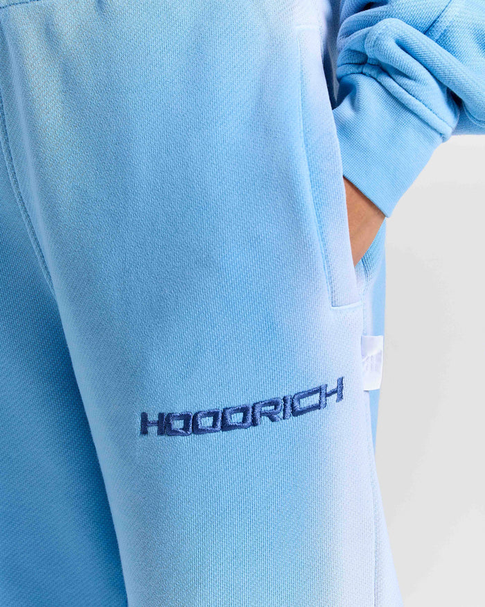 Light blue sweatshirt with 'Hoodrich' logo on a white background