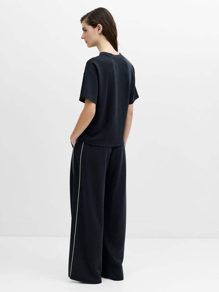 Wren Dark Grey Cinched Waist T-Shirt