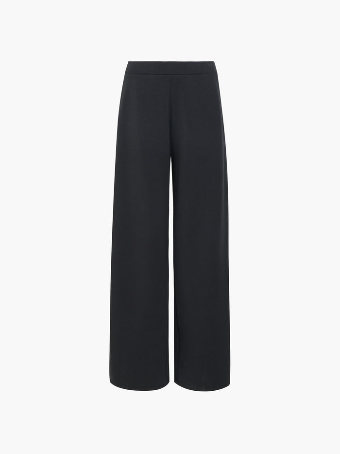 Wren Side Stripe Dark Grey Wide Leg Joggers