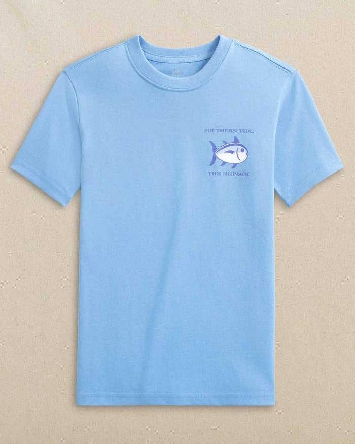 Youth southern tide Original Skipjack Grey Marlin Tee: Ocean Channel