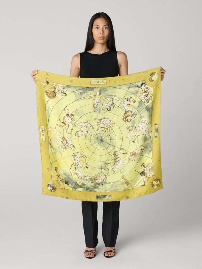 Zodiac Flag Silk Scarf